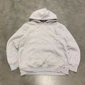 Vintage y2k 90s grey Russell athletic boxy blank hoodie